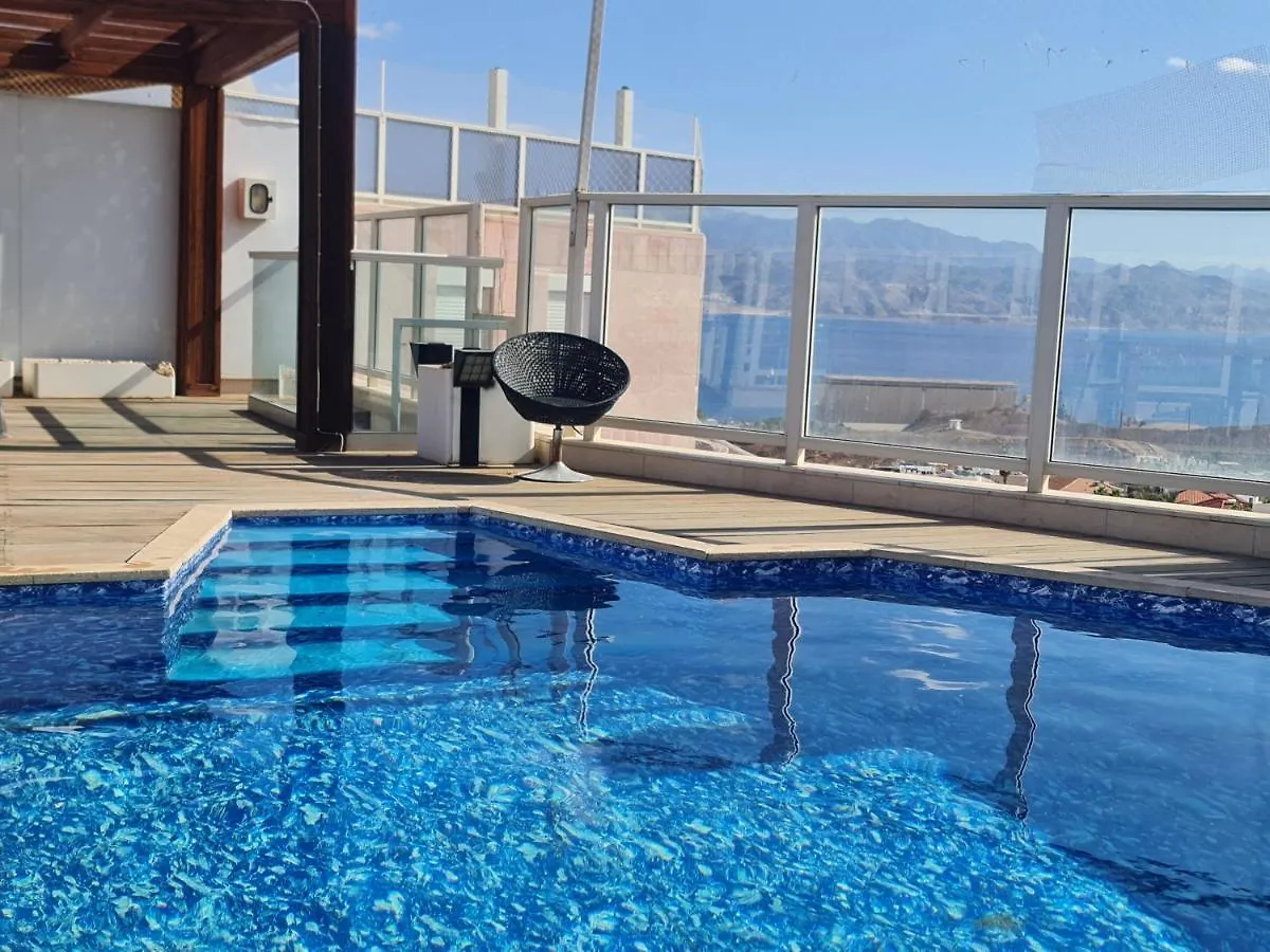 אילת Top-Class Exclusive Luxury Penthause Royal Sea View With Privat Pool On The Roof